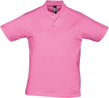 Рубашка поло мужская Prescott men 170, розовая купить с нанесением логотипа оптом на заказ в интернет-магазине Санкт-Петербург