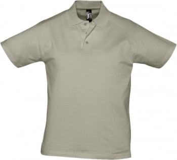 Рубашка поло мужская Prescott men 170, хаки купить с нанесением логотипа оптом на заказ в интернет-магазине Санкт-Петербург