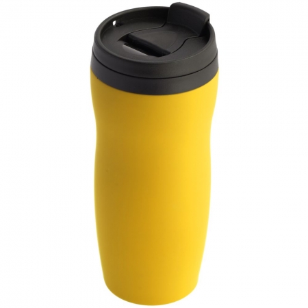 Термостакан Forma, желтый купить с нанесением логотипа оптом на заказ в интернет-магазине Санкт-Петербург