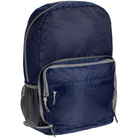Складной рюкзак Torren, синий купить с нанесением логотипа оптом на заказ в интернет-магазине Санкт-Петербург