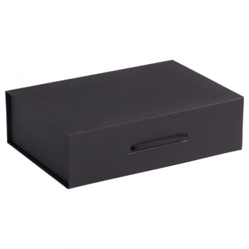 Коробка Case, подарочная, черная купить с нанесением логотипа оптом на заказ в интернет-магазине Санкт-Петербург
