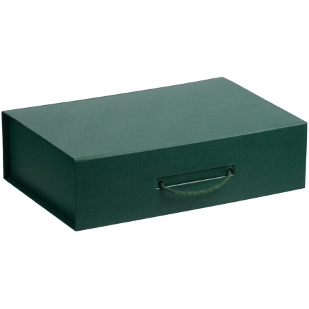 Коробка Case, подарочная, зеленая купить с нанесением логотипа оптом на заказ в интернет-магазине Санкт-Петербург