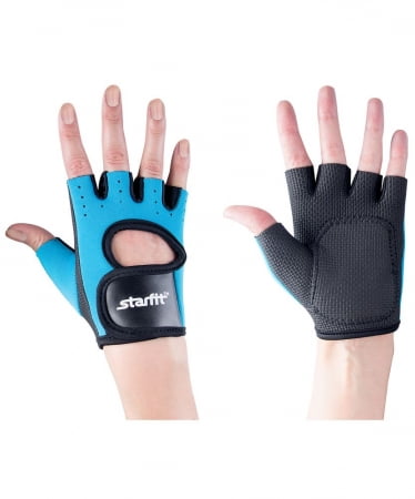 Перчатки для фитнеса Blister Off, синие/черные купить с нанесением логотипа оптом на заказ в интернет-магазине Санкт-Петербург