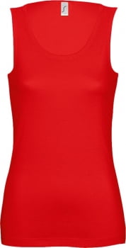 Майка женская JANE 150, красная купить с нанесением логотипа оптом на заказ в интернет-магазине Санкт-Петербург