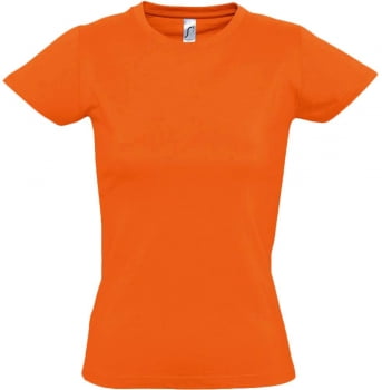 Футболка женская Imperial women 190, оранжевая купить с нанесением логотипа оптом на заказ в интернет-магазине Санкт-Петербург
