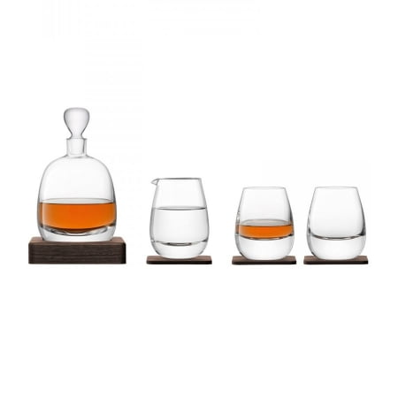 Набор для виски Islay Whisky с деревянными подставками купить с нанесением логотипа оптом на заказ в интернет-магазине Санкт-Петербург