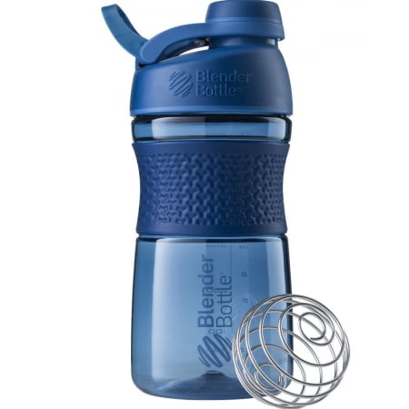 Спортивный шейкер SportMixer Twist Cap, синий купить с нанесением логотипа оптом на заказ в интернет-магазине Санкт-Петербург