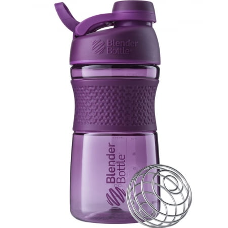 Спортивный шейкер SportMixer Twist Cap, фиолетовый (сливовый) купить с нанесением логотипа оптом на заказ в интернет-магазине Санкт-Петербург