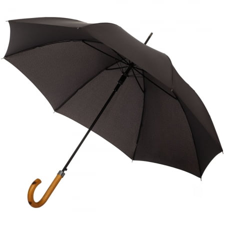 Зонт-трость LockWood, черный купить с нанесением логотипа оптом на заказ в интернет-магазине Санкт-Петербург