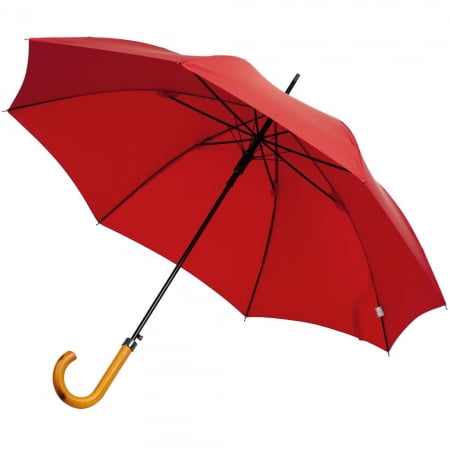 Зонт-трость LockWood, красный купить с нанесением логотипа оптом на заказ в интернет-магазине Санкт-Петербург