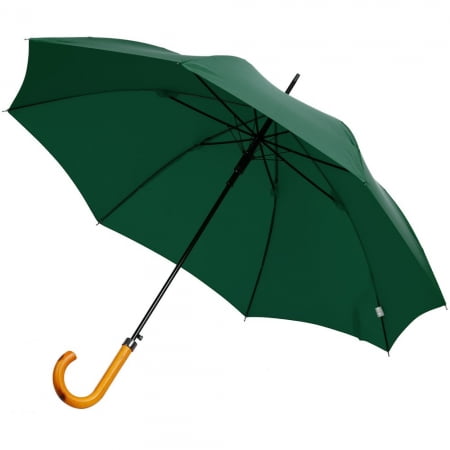 Зонт-трость LockWood, зеленый купить с нанесением логотипа оптом на заказ в интернет-магазине Санкт-Петербург
