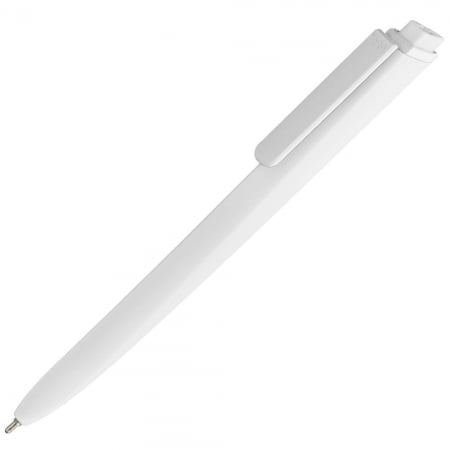 Ручка шариковая Pigra P02 Mat, белая купить с нанесением логотипа оптом на заказ в интернет-магазине Санкт-Петербург