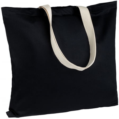 Холщовая сумка Shelty, черная купить с нанесением логотипа оптом на заказ в интернет-магазине Санкт-Петербург