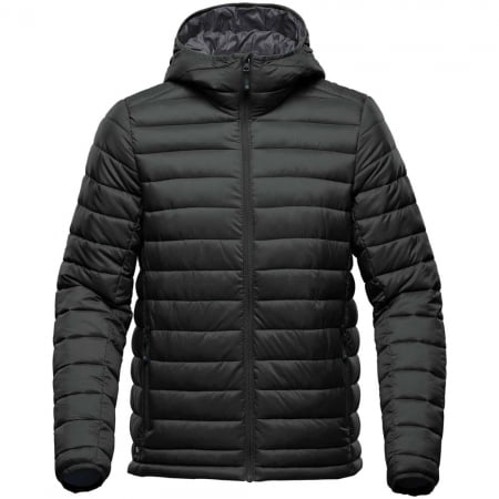 Куртка компактная мужская Stavanger, черная купить с нанесением логотипа оптом на заказ в интернет-магазине Санкт-Петербург