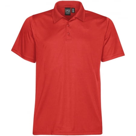 Рубашка поло мужская Eclipse H2X-Dry, красная купить с нанесением логотипа оптом на заказ в интернет-магазине Санкт-Петербург