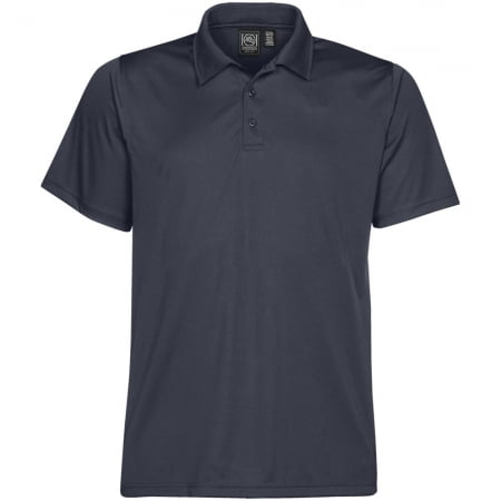 Рубашка поло мужская Eclipse H2X-Dry, темно-синяя купить с нанесением логотипа оптом на заказ в интернет-магазине Санкт-Петербург