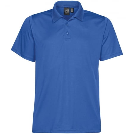 Рубашка поло мужская Eclipse H2X-Dry, синяя купить с нанесением логотипа оптом на заказ в интернет-магазине Санкт-Петербург