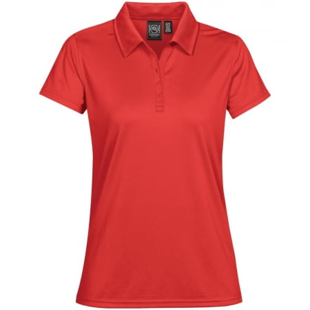 Рубашка поло женская Eclipse H2X-Dry, красная купить с нанесением логотипа оптом на заказ в интернет-магазине Санкт-Петербург