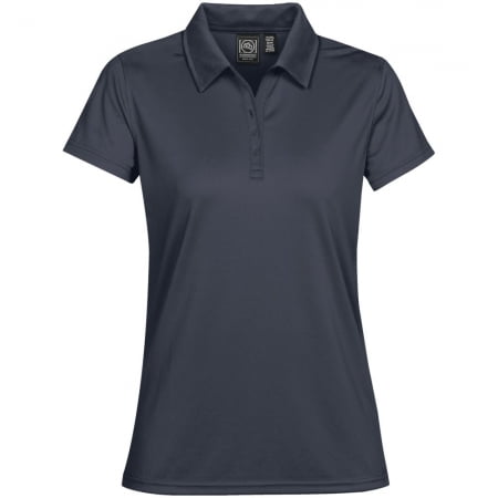 Рубашка поло женская Eclipse H2X-Dry, темно-синяя купить с нанесением логотипа оптом на заказ в интернет-магазине Санкт-Петербург