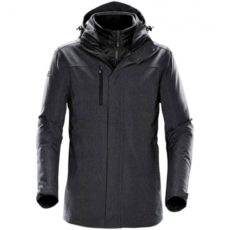 Куртка-трансформер мужская Avalanche, темно-серая купить с нанесением логотипа оптом на заказ в интернет-магазине Санкт-Петербург