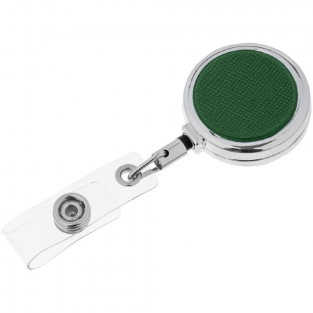 Ретрактор Devon, темно-зеленый купить с нанесением логотипа оптом на заказ в интернет-магазине Санкт-Петербург