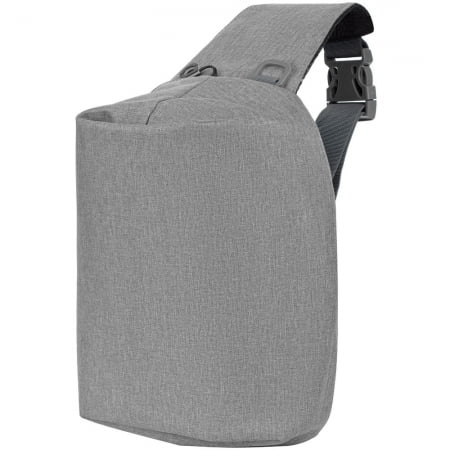 Рюкзак на одно плечо Burst Tweed, серый купить с нанесением логотипа оптом на заказ в интернет-магазине Санкт-Петербург
