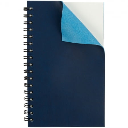 Блокнот Spring, синий купить с нанесением логотипа оптом на заказ в интернет-магазине Санкт-Петербург