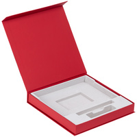 Коробка Memoria под ежедневник, аккумулятор и ручку, красная купить с нанесением логотипа оптом на заказ в интернет-магазине Санкт-Петербург