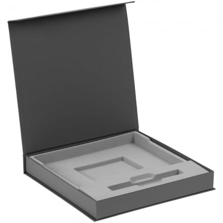 Коробка Memoria под ежедневник и ручку, серая купить с нанесением логотипа оптом на заказ в интернет-магазине Санкт-Петербург