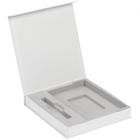 Коробка Arbor под ежедневник и ручку, белая купить с нанесением логотипа оптом на заказ в интернет-магазине Санкт-Петербург