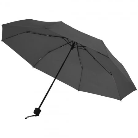 Зонт складной Hit Mini, серый купить с нанесением логотипа оптом на заказ в интернет-магазине Санкт-Петербург