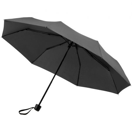 Зонт складной Hit Mini ver.2, серый купить с нанесением логотипа оптом на заказ в интернет-магазине Санкт-Петербург