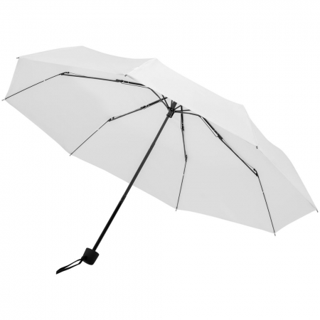 Зонт складной Hit Mini ver.2, белый купить с нанесением логотипа оптом на заказ в интернет-магазине Санкт-Петербург