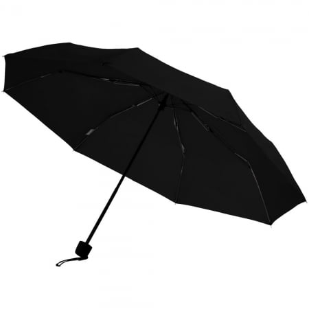 Зонт складной Mini Hit Dry-Set, черный купить с нанесением логотипа оптом на заказ в интернет-магазине Санкт-Петербург