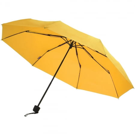 Зонт складной Mini Hit Dry-Set, желтый купить с нанесением логотипа оптом на заказ в интернет-магазине Санкт-Петербург