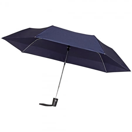 Зонт складной Hit Mini AC, темно-синий купить с нанесением логотипа оптом на заказ в интернет-магазине Санкт-Петербург