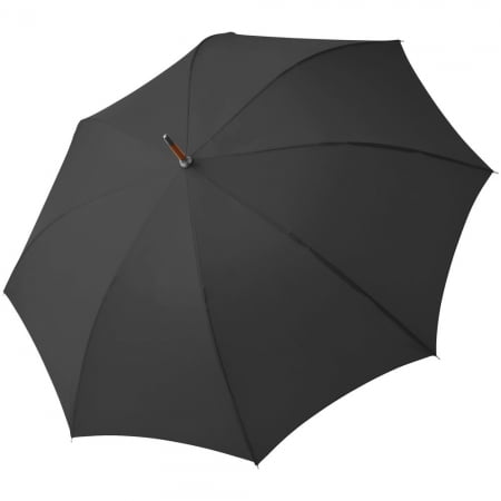 Зонт-трость Oslo AC, черный купить с нанесением логотипа оптом на заказ в интернет-магазине Санкт-Петербург