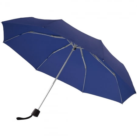 Зонт складной Fiber Alu Light, темно-синий купить с нанесением логотипа оптом на заказ в интернет-магазине Санкт-Петербург