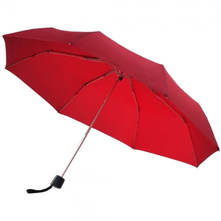 Зонт складной Fiber Alu Light, красный купить с нанесением логотипа оптом на заказ в интернет-магазине Санкт-Петербург