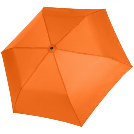 Зонт складной Zero 99, оранжевый купить с нанесением логотипа оптом на заказ в интернет-магазине Санкт-Петербург