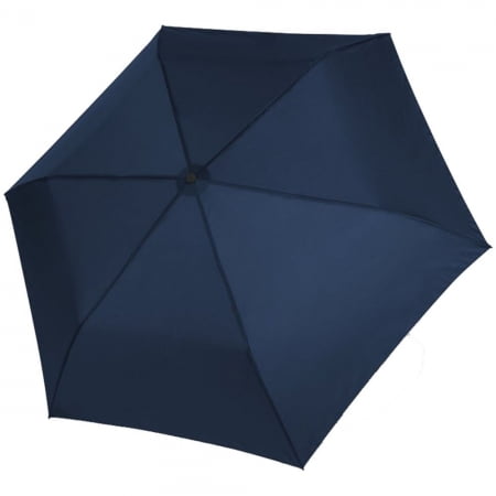 Зонт складной Zero 99, синий купить с нанесением логотипа оптом на заказ в интернет-магазине Санкт-Петербург