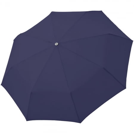 Зонт складной Carbonsteel Magic, темно-синий купить с нанесением логотипа оптом на заказ в интернет-магазине Санкт-Петербург