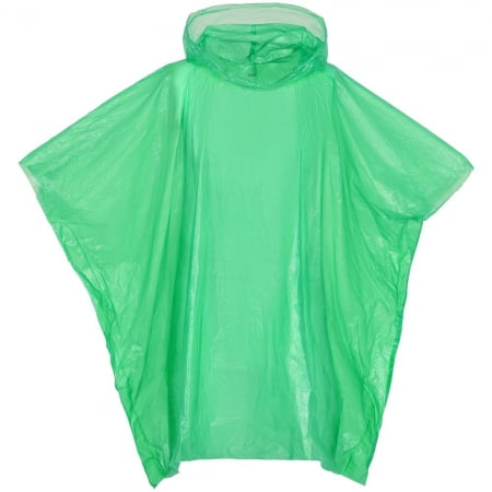 Дождевик-пончо RainProof, зеленый купить с нанесением логотипа оптом на заказ в интернет-магазине Санкт-Петербург