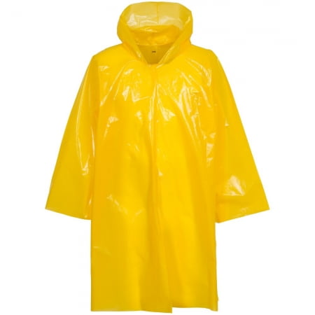 Дождевик-плащ CloudTime, желтый купить с нанесением логотипа оптом на заказ в интернет-магазине Санкт-Петербург