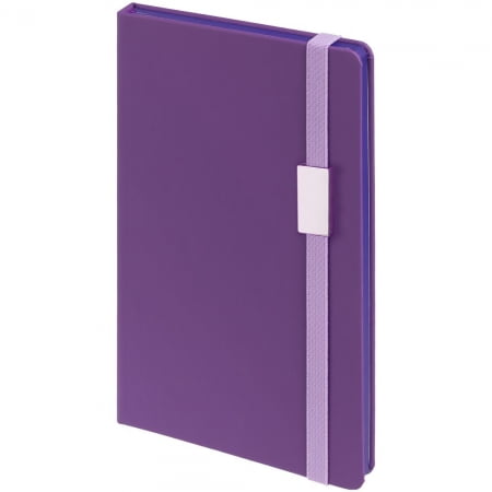Блокнот Shall Direct, фиолетовый купить с нанесением логотипа оптом на заказ в интернет-магазине Санкт-Петербург