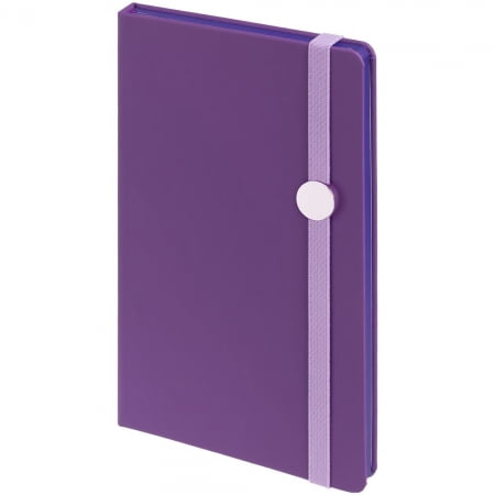 Блокнот Shall Round, фиолетовый купить с нанесением логотипа оптом на заказ в интернет-магазине Санкт-Петербург