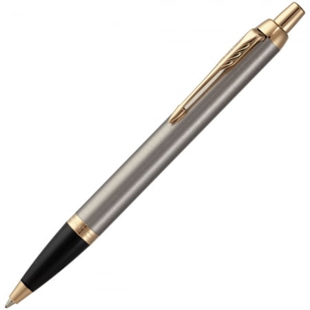 Ручка шариковая Parker IM Core K321 Brushed Metal GT M купить с нанесением логотипа оптом на заказ в интернет-магазине Санкт-Петербург
