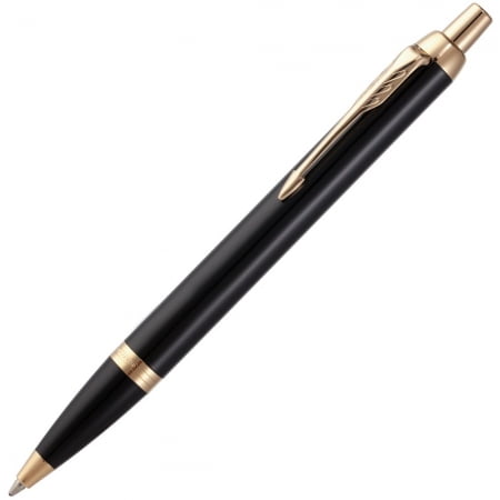 Ручка шариковая Parker IM Core K321 Black GT M купить с нанесением логотипа оптом на заказ в интернет-магазине Санкт-Петербург