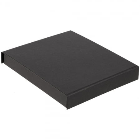 Коробка под блокнот и ручку Shade, черная купить с нанесением логотипа оптом на заказ в интернет-магазине Санкт-Петербург