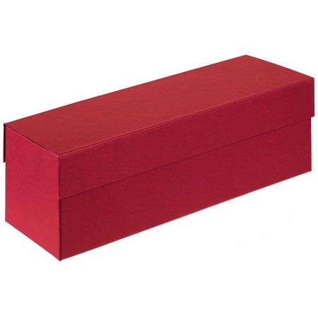 Коробка под бутылку Color Jacket, красная купить с нанесением логотипа оптом на заказ в интернет-магазине Санкт-Петербург